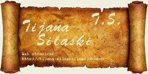 Tijana Silaški vizit kartica